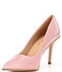 Color:Light Rose - Image 4 - Waverly Beadchain Studded Leather Pumps