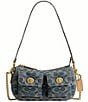 COACH Waverly Loved Denim Twin Turnlock Shoulder Bag - Image 1