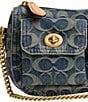 COACH Waverly Loved Denim Twin Turnlock Shoulder Bag - Image 6
