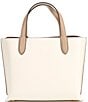 Color:Chalk Multi/Brass - Image 2 - Willow 24 Faded Leather Tote Bag