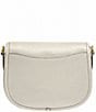 COACH Willow Pebble Leather Gold Hardware Saddle Shoulder Bag, Color:Chalk - Image 2