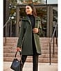 Color:Black/Brass - Image 6 - Willow Pebble Leather Shoulder Bag