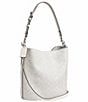COACH Willow Soft Signature Logo Coated Canvas Bucket Bag, Color:White Chalk - Image 4