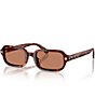 COACH Women 's HC8465U 51mm Rectangle Sunglasses - Image 5