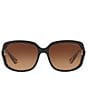 COACH Women's 0HC8169 57mm Gradient Square Sunglasses, Color:Black/Tortoise - Image 2