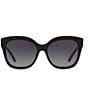 Color:Black - Image 2 - Women's 0HC8264 56mm Gradient Polarized Square Sunglasses