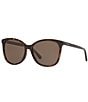 COACH Women's 0HC8271U 57mm Round Sunglasses, Color:Tortoise - Image 1