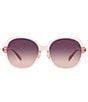 Color:Transparent Pink - Image 2 - Women's 0HC8360F 58mm Gradient Square Sunglasses