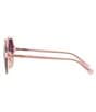 Color:Transparent Pink - Image 3 - Women's 0HC8360F 58mm Gradient Square Sunglasses