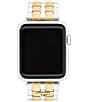 COACH Women's 38/40/41mm Etched Stainless Steel Apple Watch Bracelet Strap - Image 4