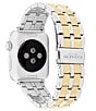 COACH Women's 38/40/41mm Etched Stainless Steel Apple Watch Bracelet Strap - Image 5
