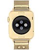 Color:Gold - Image 3 - Women's 38/40/41mm Gold Tone Stainless Steel Heart Mesh Bracelet Strap for Apple Watch