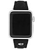 COACH Women's 38/40/41mm Quilted Silicone Apple Strap Watch, Color:Black - Image 1