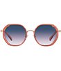 Color:Amber - Image 2 - Women's 54mm Round Sunglasses