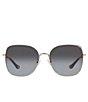 Color:Gold Grey - Image 2 - Women's 7133 57mm Square Sunglasses