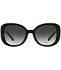 Color:Black - Image 2 - Women's 8333 57mm Square Sunglasses