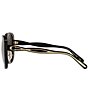 Color:Black - Image 3 - Women's 8333 57mm Square Sunglasses