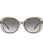 Color:Transparent Grey - Image 2 - Women's 8333 57mm Square Sunglasses