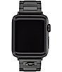 Color:Black - Image 1 - Women's Black 38/40/41mm Stainless Steel Bracelet for Apple Watch