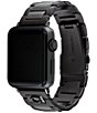 Color:Black - Image 2 - Women's Black 38/40/41mm Stainless Steel Bracelet for Apple Watch