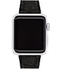 Color:Black - Image 1 - Women's Black Signature Canvas 38/40mm Strap for Apple Watch®