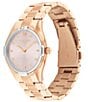COACH Women's Brook Quartz Analog Stainless Steel Bracelet Watch - Image 3