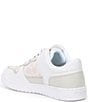 Color:Optic White - Image 3 - Women's C201 Low-Top Signature Jacquard and Leather Retro Sneakers