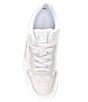 Color:Optic White - Image 5 - Women's C201 Low-Top Signature Jacquard and Leather Retro Sneakers