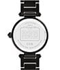 Color:Black - Image 3 - Women's Cary Crystal Pave Quartz Analog Black Tone Stainless Steel Bracelet Watch