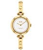 Color:Gold - Image 1 - Women's Cary Quartz Analog Gold Stainless Steel Bangle Watch