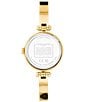 Color:Gold - Image 3 - Women's Cary Quartz Analog Gold Stainless Steel Bangle Watch