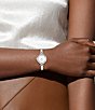 Color:Silver - Image 4 - Women's Cary Quartz Analog Stainless Steel Bangle Watch