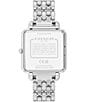 COACH Women's Cass Quartz Analog Stainless Steel Bracelet Watch