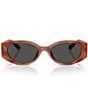 COACH Women's CFU06 54mm Oval Sunglasses - Image 2