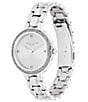 Color:Silver - Image 2 - Women's Chelsea 32 Mm Silver White Bracelet Watch