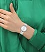 Color:Silver - Image 4 - Women's Chelsea 32 Mm Silver White Bracelet Watch