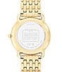 COACH Women's Elliot Quartz Analog Bracelet Watch, Color:Gold - Image 2