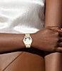 COACH Women's Elliot Quartz Analog Bracelet Watch, Color:Gold - Image 4