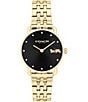 Color:Gold - Image 1 - Women's Elliot Quartz Analog Gold Tone Stainless Steel Watch