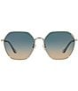 Color:Light Gold - Image 2 - Women's Hc7132 58mm Gradient Sunglasses