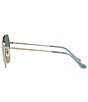 COACH Women's Hc7132 58mm Gradient Sunglasses, Color:Light Gold - Image 3