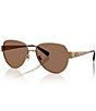 COACH Women's HC7186 57mm Pilot Sunglasses - Image 1