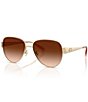 COACH Women's HC7186 57mm Pilot Sunglasses - Image 5