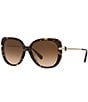 Color:Dark Tortoise - Image 1 - Women's Hc8320 Bonnie Cash 55mm Square Sunglasses