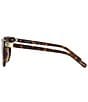 COACH Women's HC8350U 54mm Dark Tortise Round Sunglasses, Color:Dark Tortoise - Image 3
