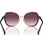 Color:Purple - Image 4 - Women's HC8377U55-Y Round Sunglasses