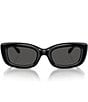 Color:Black - Image 2 - Women's HC8390U 51mm Rectangle Sunglasses