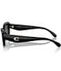 Color:Black - Image 3 - Women's HC8390U 51mm Rectangle Sunglasses