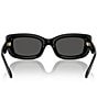 Color:Black - Image 4 - Women's HC8390U 51mm Rectangle Sunglasses
