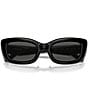 Color:Black - Image 5 - Women's HC8390U 51mm Rectangle Sunglasses